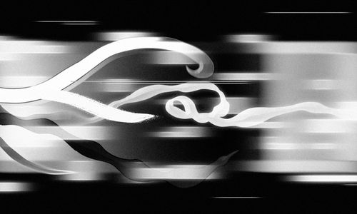 Minimalist energy flow graphic visualization